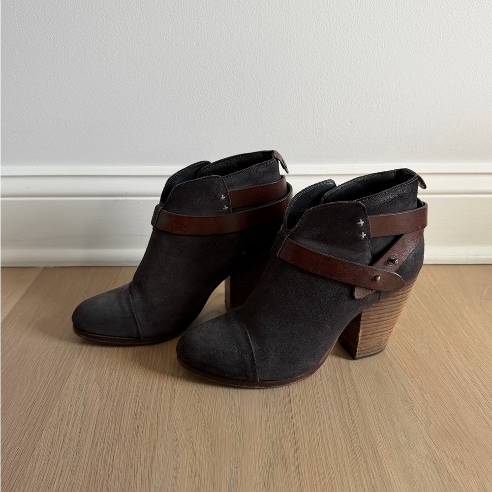 rag & bone Black and Brown Ankle Boots